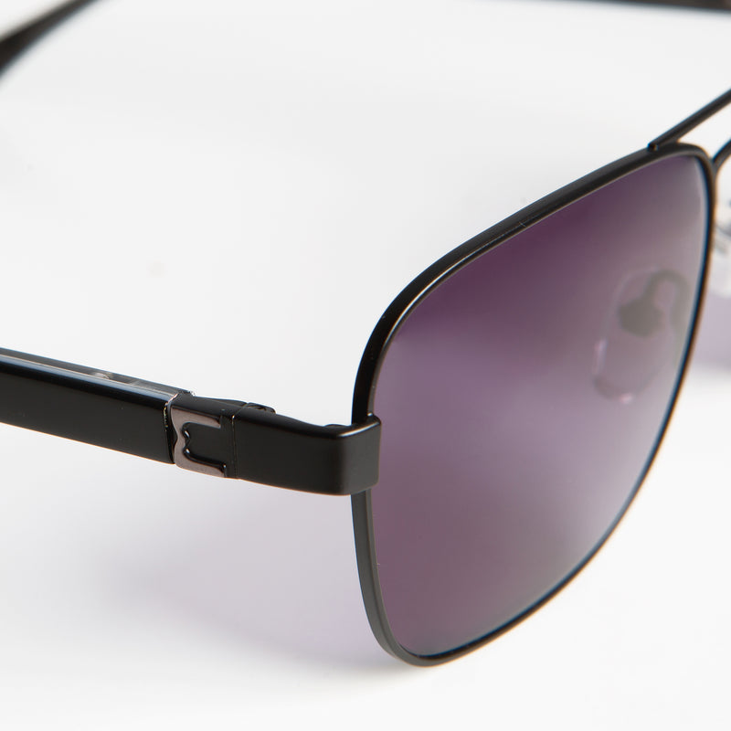 Sole Aviator Sunglasses - Black