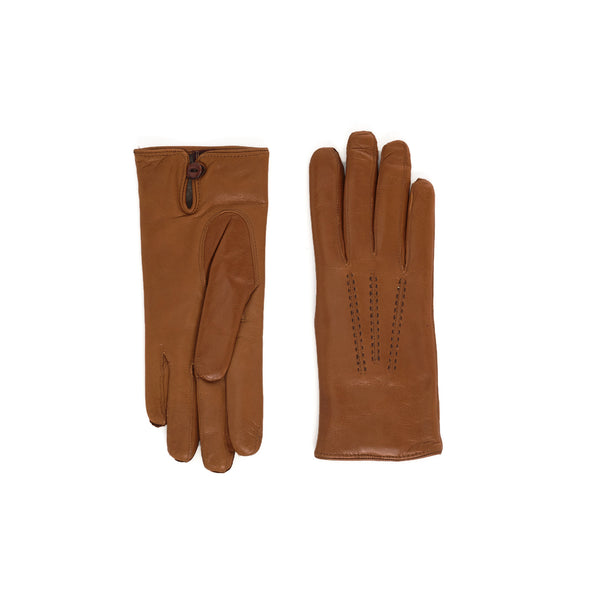 womens camel leather gloves