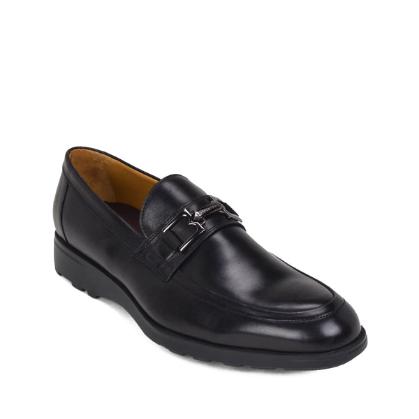 Vincenzo Leather Bit Loafer with Rubber 