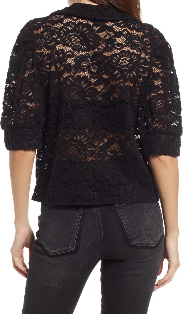 abces Verval barsten BB Dakota Anytime Any Lace Top Black – Deasee's Boutique