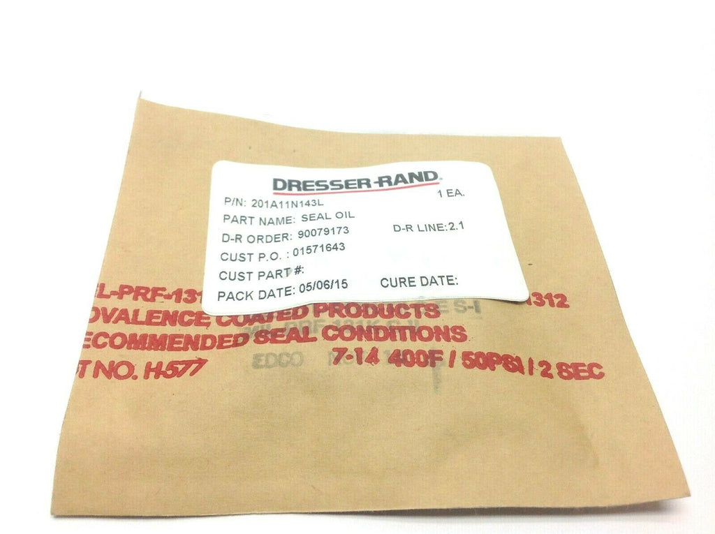 Dresser Rand Oil Seal 201a11n143l Maverick Industrial Sales