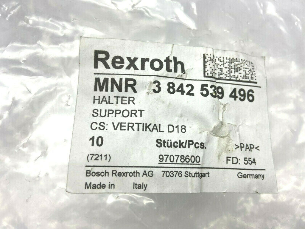 Details about   Rexroth 3842539496 Lateral Guide Holder Pack of 10