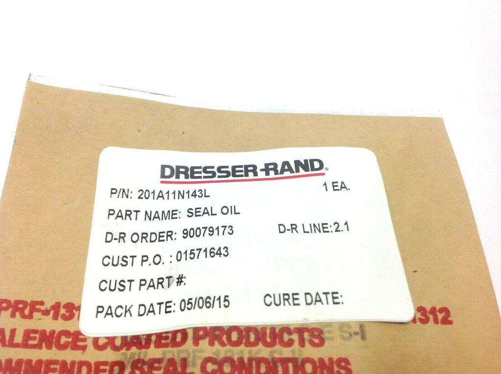 Dresser Rand Oil Seal 201a11n143l Maverick Industrial Sales