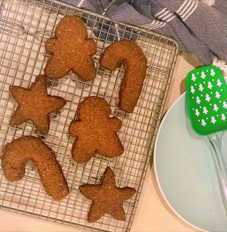 Gluten Free Wholefood Healthy Ginger Cinnamon Christmas Cookies