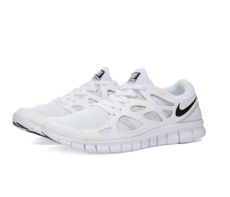 Men's Nike Free Run 2 (White/Black) ShoeGrab