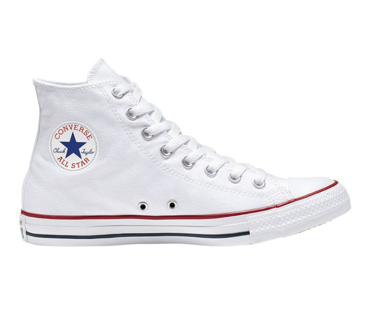 converse monochrome white canvas