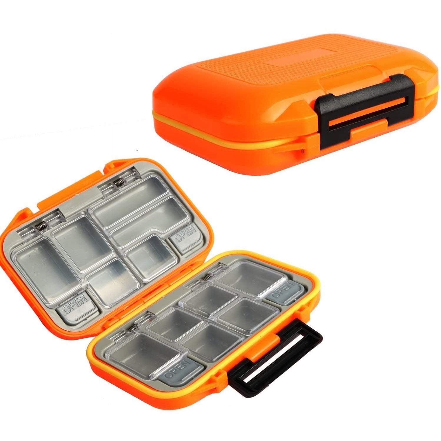 Goture Waterproof//2-sided//Fishing-Lure-Boxes-Bait,Small-Case Mini-Box Storage Containers 