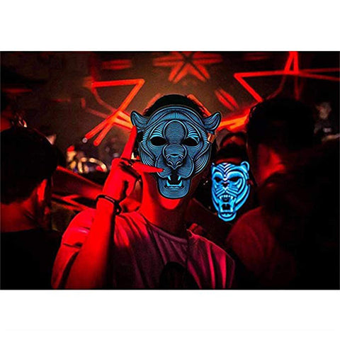 Sound Reactive LED Halloween Mask