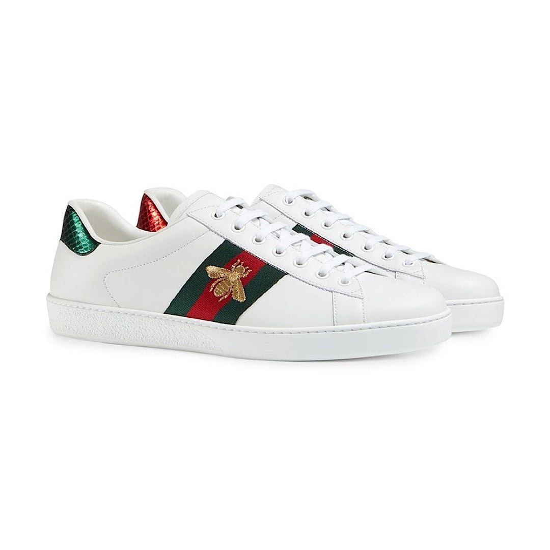 gucci white ace sneakers