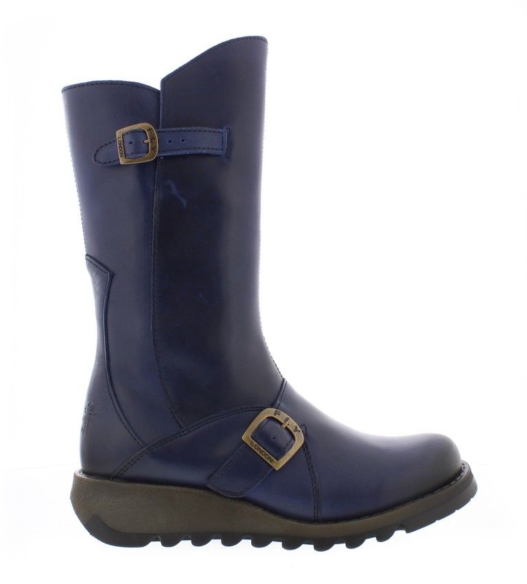 Mes 2 Blue Womens Real Leather Stylish 