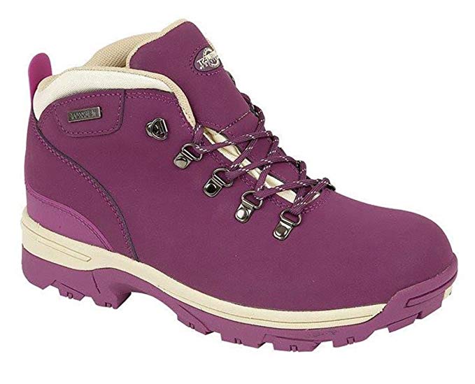 purple walking boots