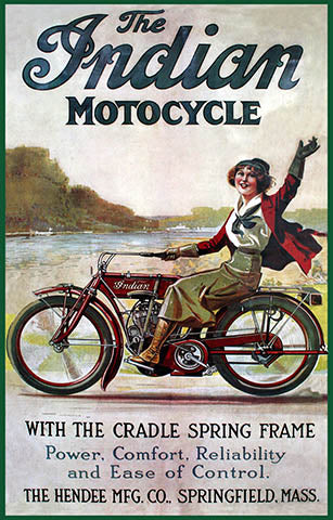 1912- Indian Motocycle Print