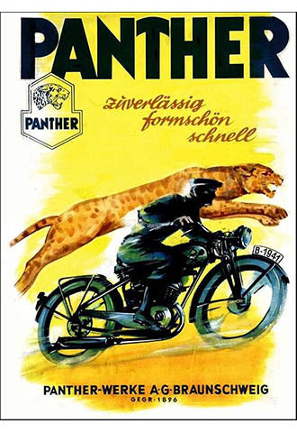 1941 German Panther lightweight motorcycles