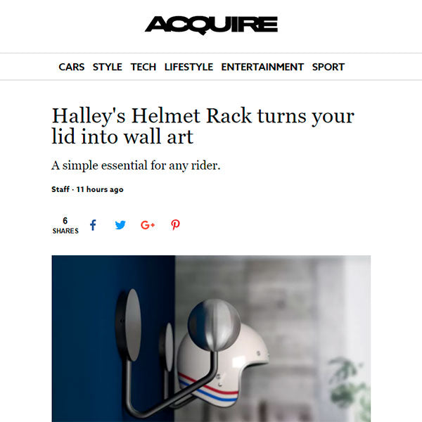 acquiremag halley accessories helmet rack