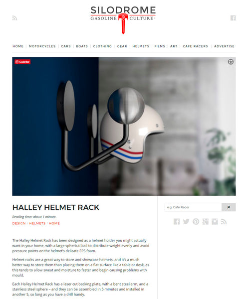 silodrome halley accessories helmet rack