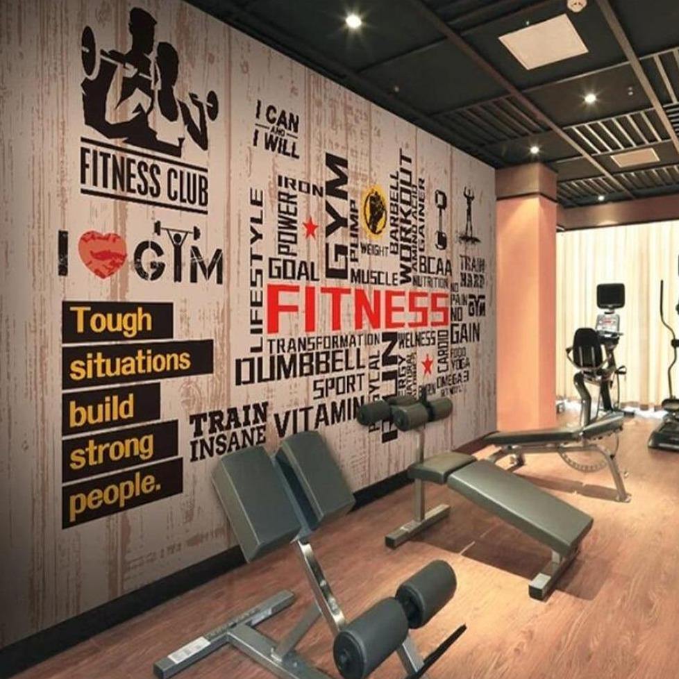 Gym Fitness Motivation Wall Mural