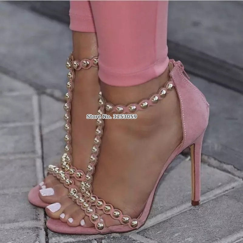 designer pink heels