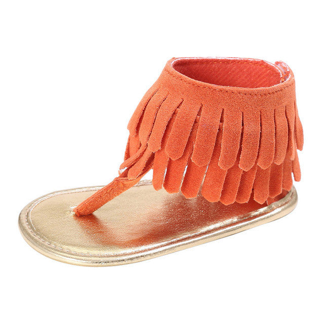 baby fringe sandals