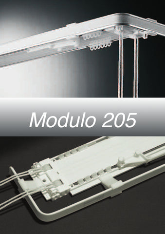 'MODULO' - двоен алуминиев корниз, с или без команда (© photo Mottura)