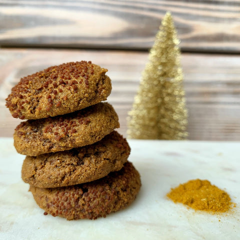 Turmeric Ginger Molasses Cookies