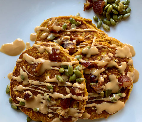 Golden Pumpkin Spice Pancakes