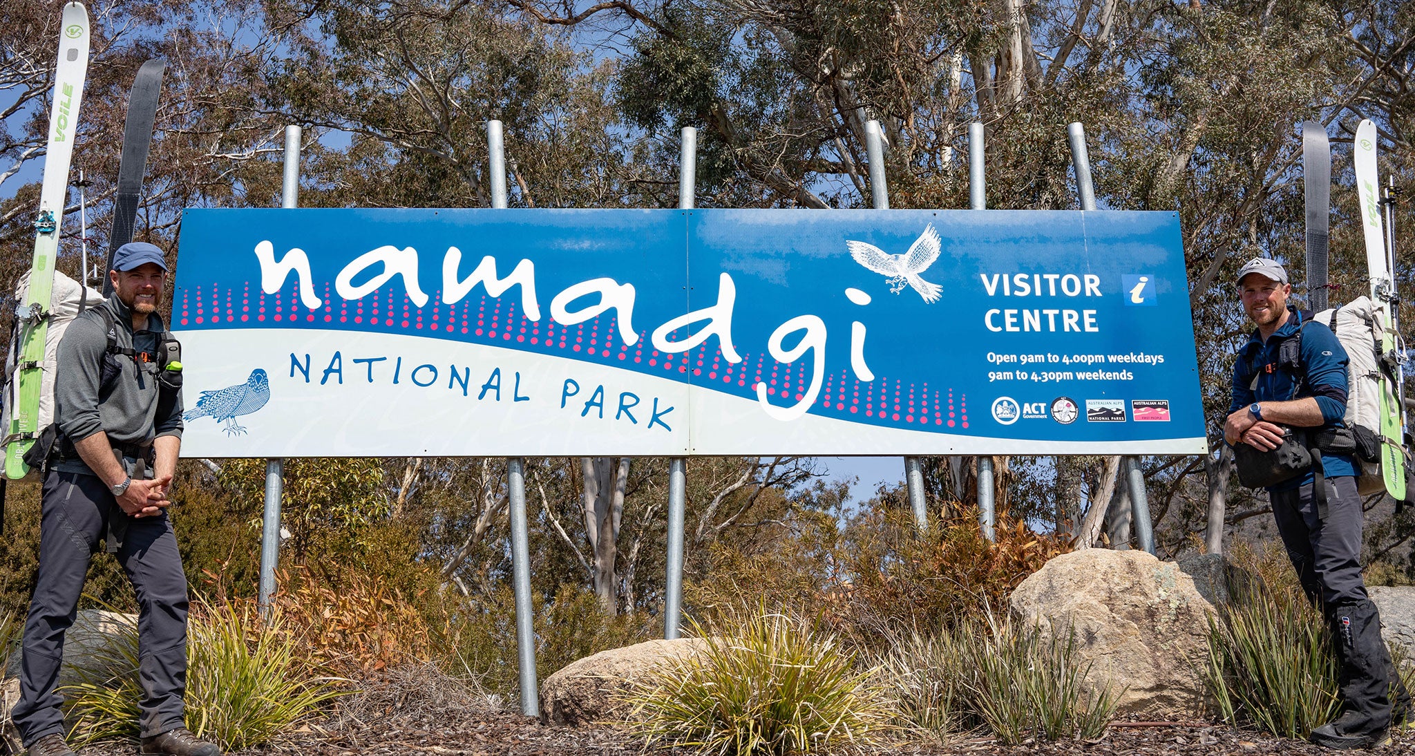 Namadgi National Park Visitor Centre sign post