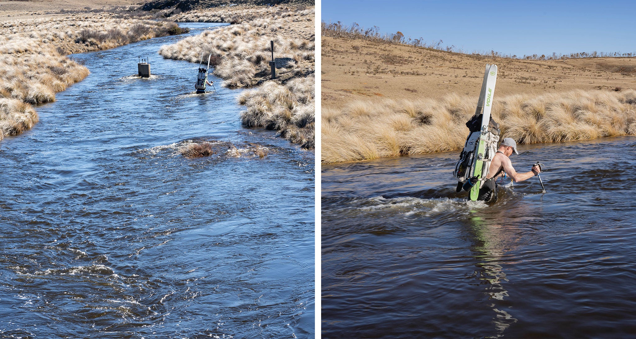 Fording a river with ultralight gear