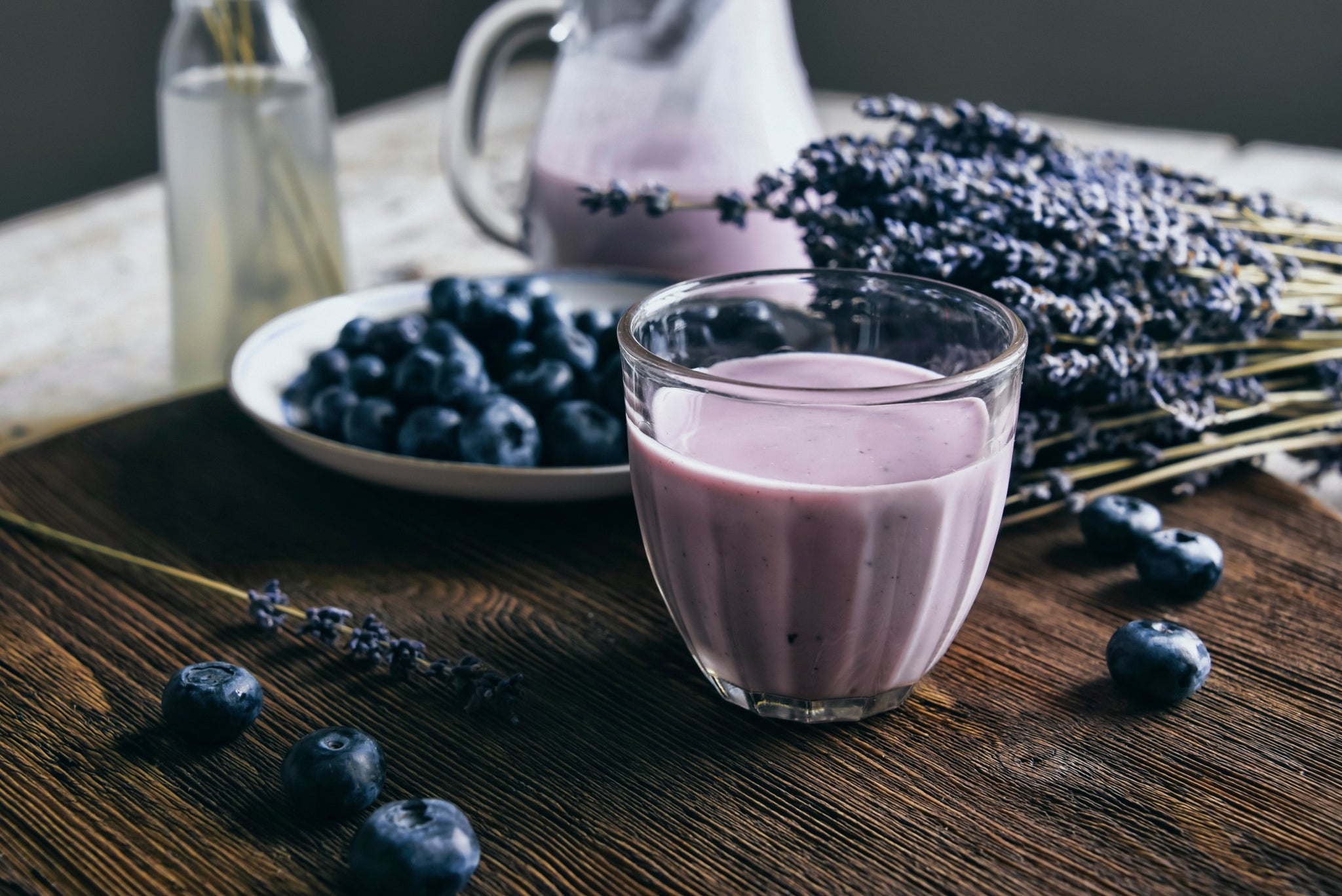 Blueberry Coconut Hemp Milk Smoothie