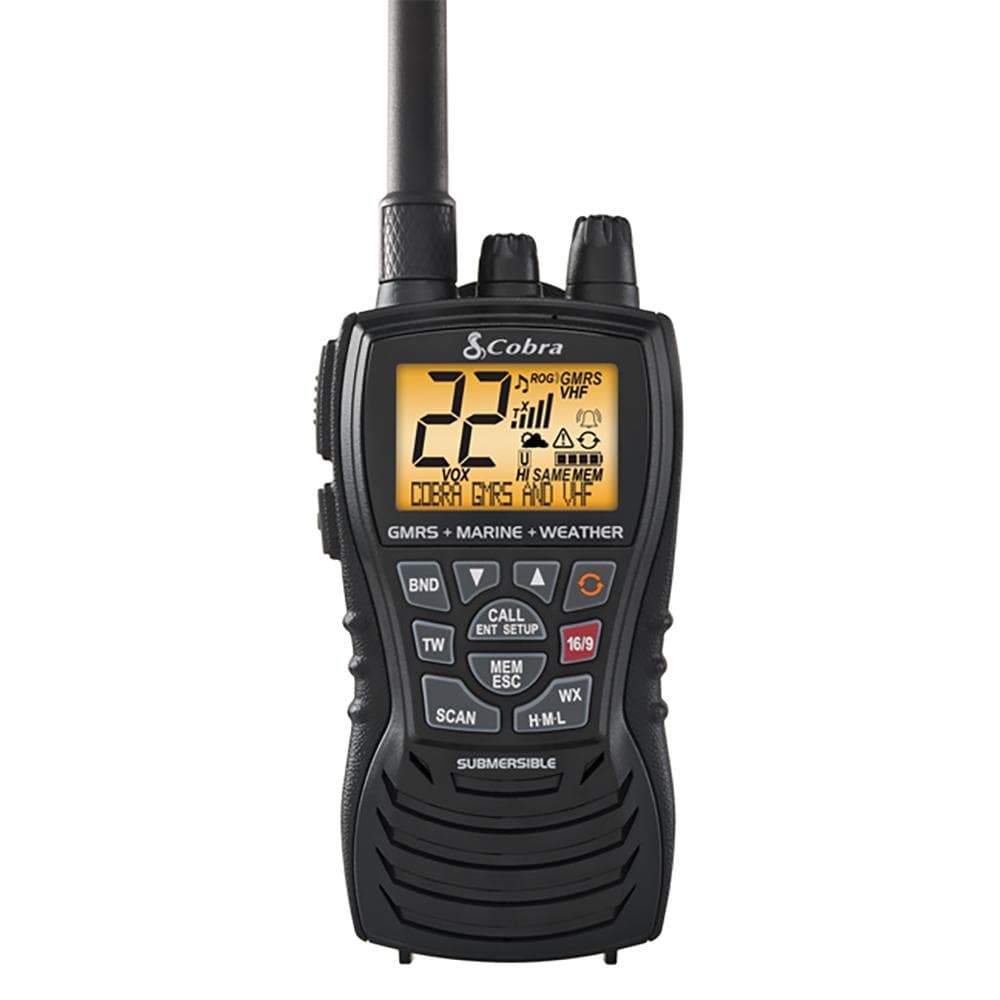 Cobra MR HH450 Dual VHF/GMRS Floating Handheld Radio #MR HH450 DUAL
