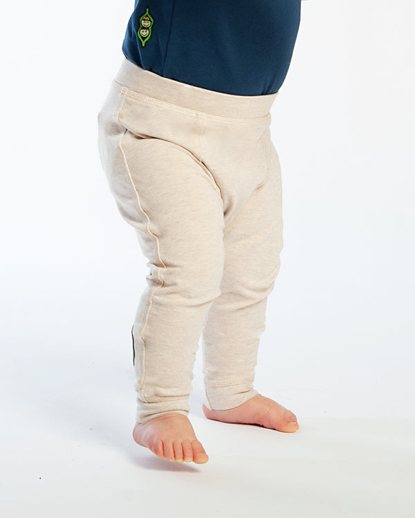 Baby Bean Pants - Heather Oatmeal