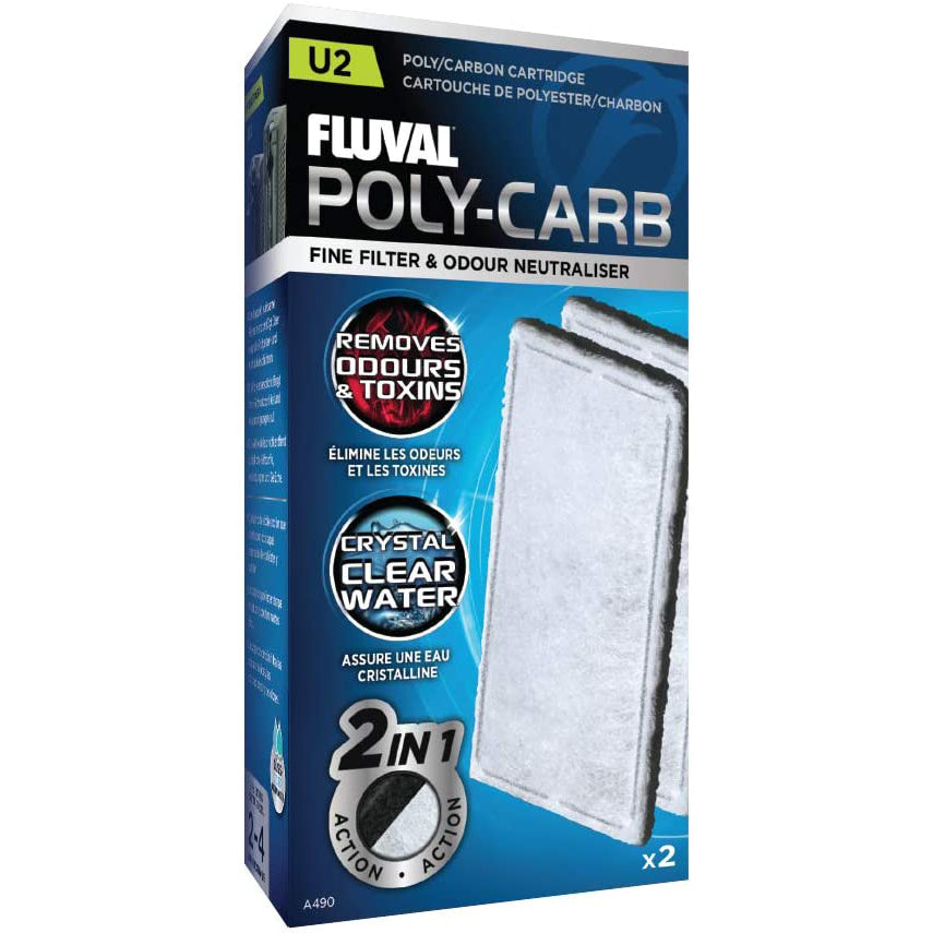 Fluval U2 Poly/Carbon Cartridge (x 2) - A490