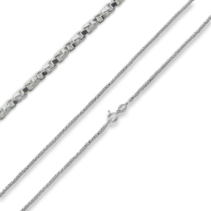 925 Sterling Silver 1.75mm Box Chain