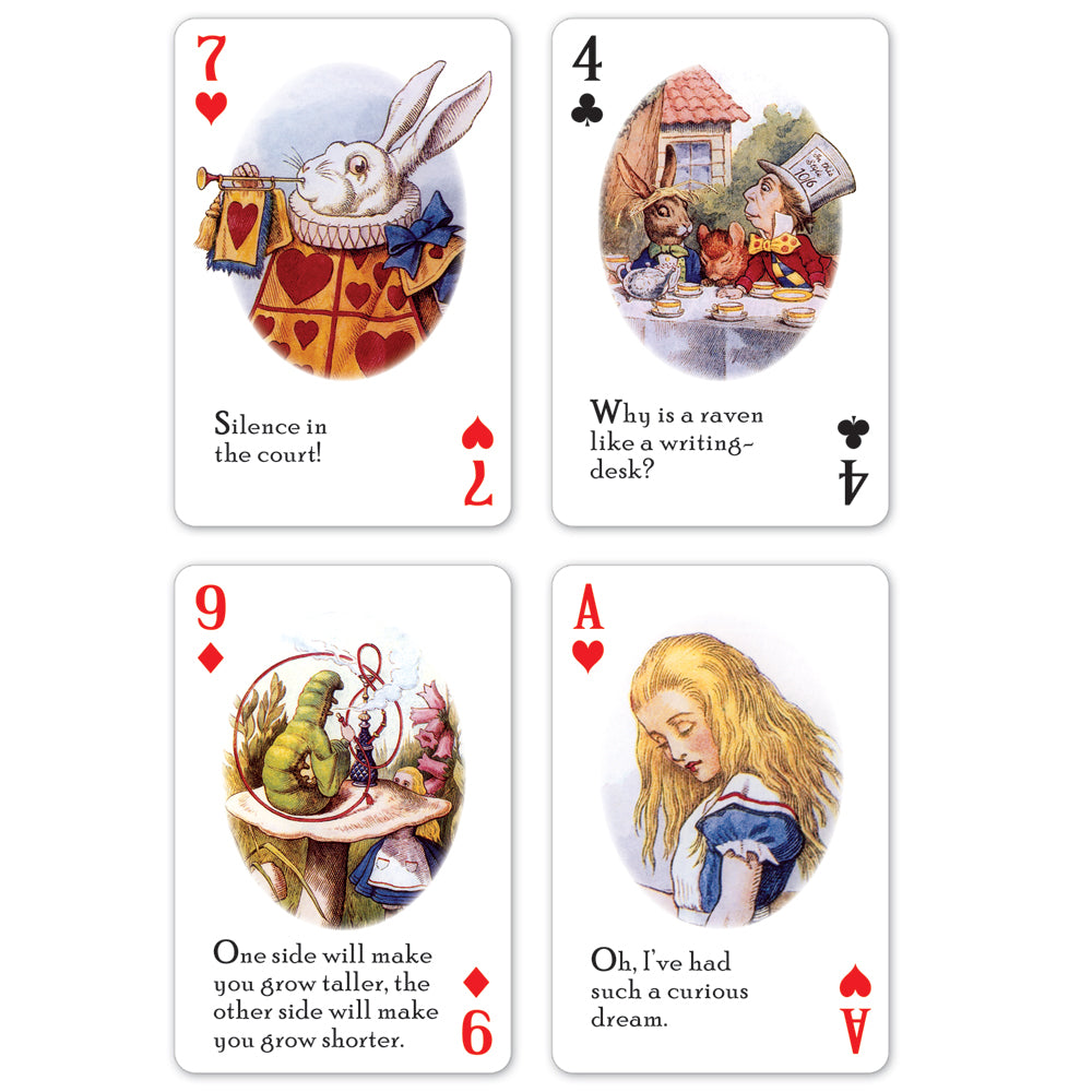 alice in wonderland playing cards