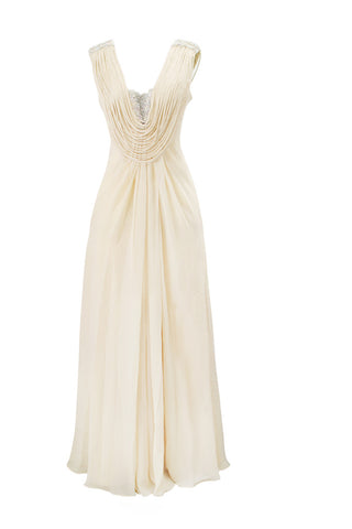 ELLIOT CLAIRE - Cream Toned Gown