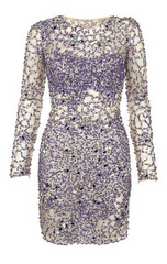 JOVANI - Blue Sequin Dress - Designer Dress Hire