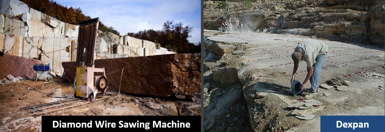 Dexpan vs Diamond Wire Sawing Machine