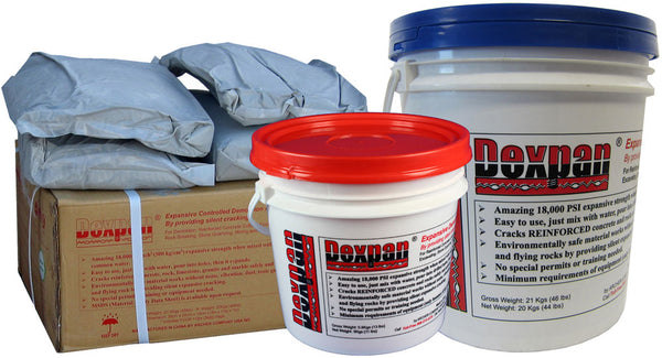 Dexpan is also known as: Chinese Dynamite, Silent Cracking Agent, Expansive Mortar Cement Powder Chemical.