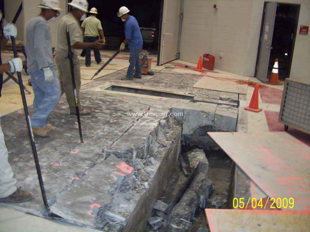 Chemical Concrete Cutter, Demo Concrete Breaker | Dexpan Project C004