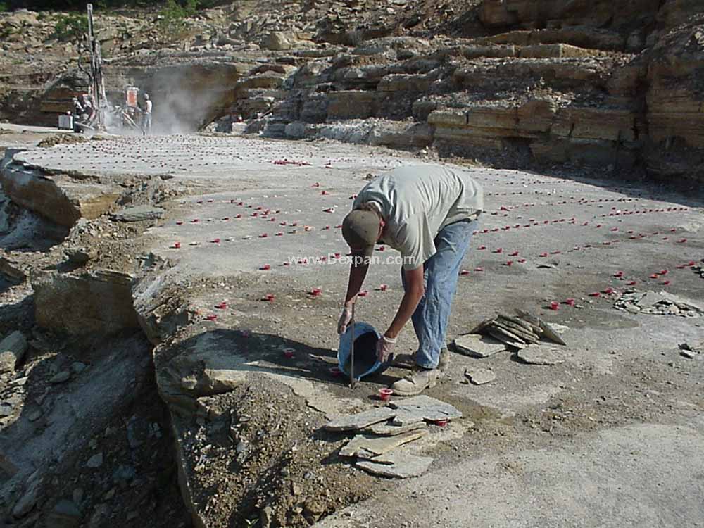 Quarrying Limestone, Dimensional Stone No Explosive Blasting | Dexpan Project Q002