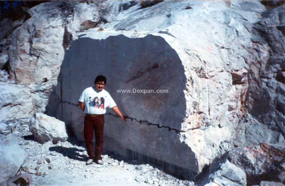 Quarrying Marble Rock, Mining No Explosive Blasting | Dexpan Project Q004