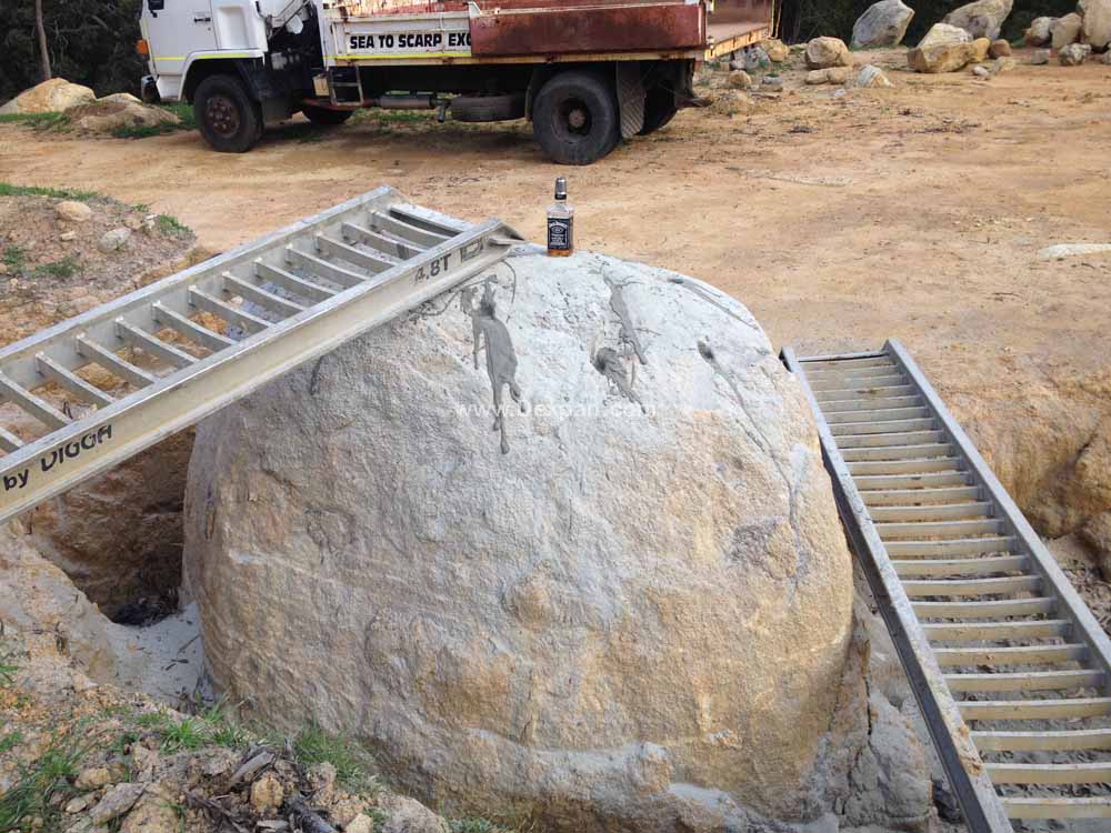 How to break rock easily using expanding cement chemical.