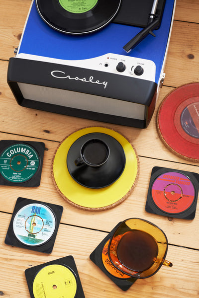 Record drinks coasters
