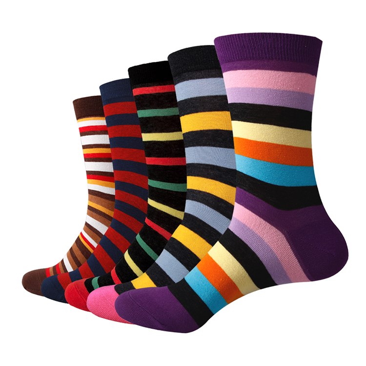 striped dress socks