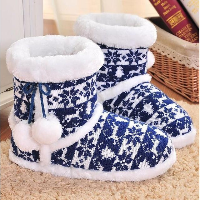 christmas boot slippers