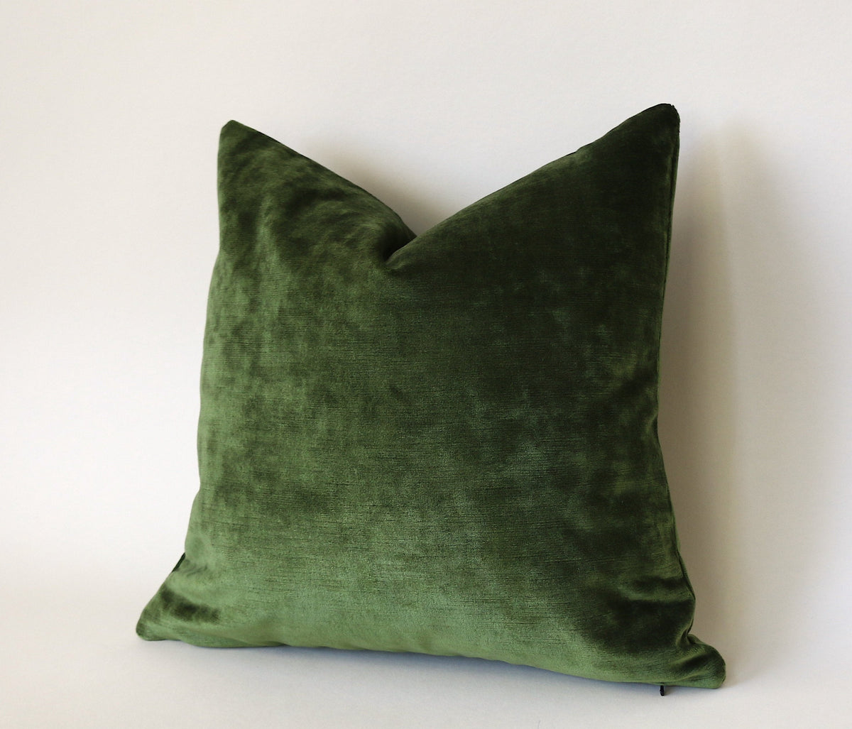 Dark Green Euro Sham or Accent sizes / Green Velvet 24x24 / 26x26