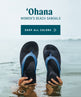 ʻOhana in Blueberry / Black Women's Water Friendly Sandals OluKai