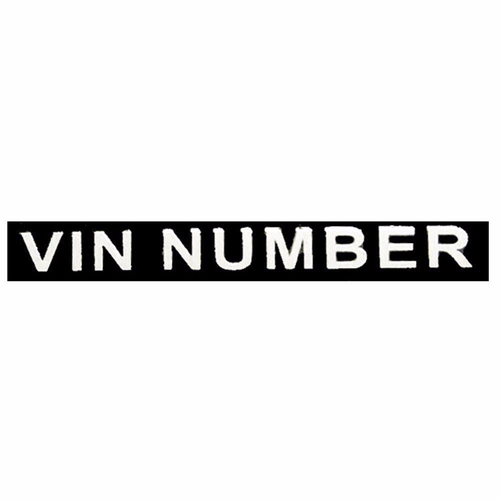 NEW BLANK SERIAL NUMBER PLATE DATA IDENTIFICATION VEHICLE ID TAG VIN FREE SHIP 