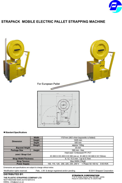 Strapack Electric Pallet Strapping machine