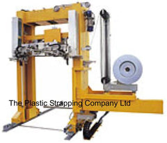Automated Inline Compression Pallet Strapping Machine