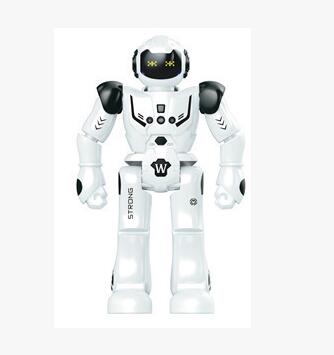 black and white remote control robot